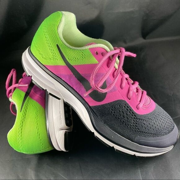 Excellent Nike air zoom Pegasus 30 pink lime grey - Picture 2 of 8